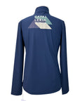 Cavalleria Toscana Printed CT Logo L/S Jersey in Navy