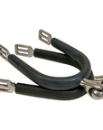 QHP Roller Spurs in Black/Stainless Steel - 1"