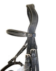 Dy'on Flash Noseband Double Bridle in Black - Cob