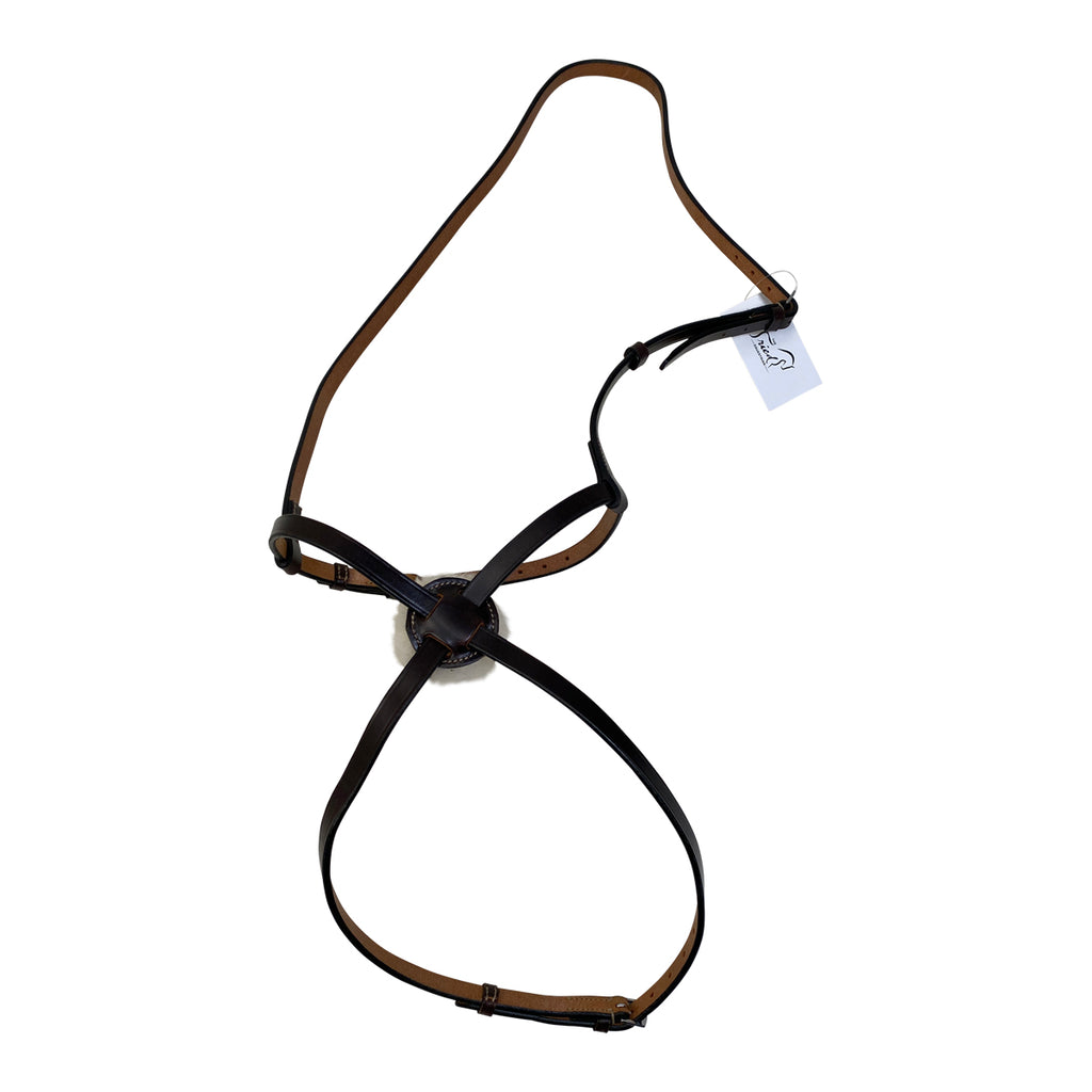 Beval Gladstone Plain Flat Figure 8 Noseband in Chocolate