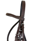 Fancy Stitched Hunter Bridle in Brown - Pony