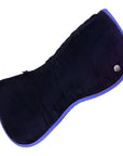 Ogilvy Jump Memory Foam Half Pad in Black/Blue Piping