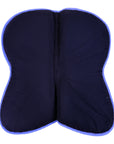 Ogilvy Jump Memory Foam Half Pad in Black/Blue Piping