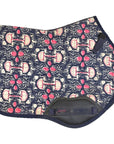 Romfh Curvy Saddle Pad in Navy Floral Bits