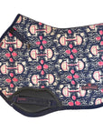 Romfh Curvy Saddle Pad in Navy Floral Bits