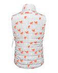 Ariat 'Emma' Reversible Vest in Grey w/ Orange Horse/Orange