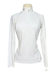 Cavalleria Toscana Contrast Panel Competition Shirt in White