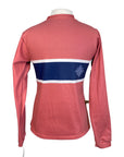 Espoir V-Neck Sweater in Pink/Navy