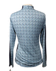 Kerrits 'Ice Fil Lite' Long Sleeve Sun Shirt in Blue Horseshoes