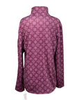 Kerrits 'Up Tempo' Fleece Tech Top in Raisin Bit of Frost - Women's Small