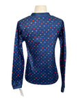 Espoir V-Neck Sweater in Navy/Tack Print