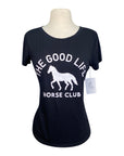 Bad Horse LA 'The Good Life' Crew Neck Modal Tee in Black