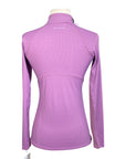 R.J. Classics 'Libby' 1/4 Zip Long Sleeve Training Shirt in Mulberry Horseshoe