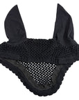 Equiline Rio Ear Bonnet With Rhinestone Trim in Black/Red
