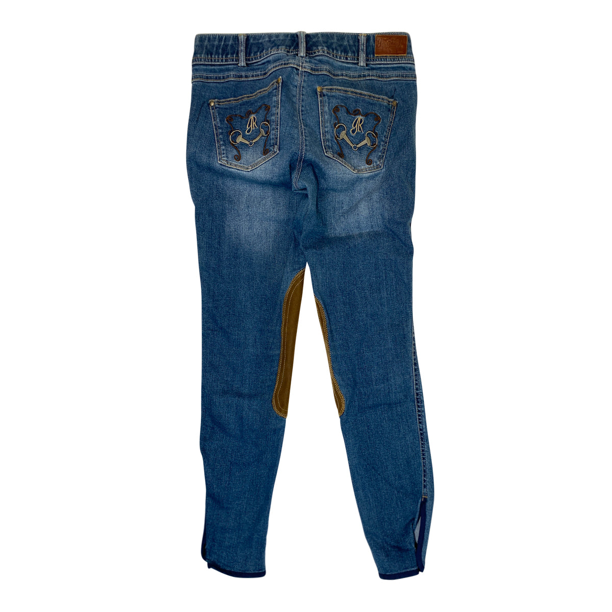 Gentle Mates Jeans D'Équitation Goode Rider Taille 30R - Patch Culotte Bleu Denim - Occasion Patch Thermocollant Vetement Gentle Mates Jeans D'Équitation Goode Rider Taille 30R - Patch Culotte Bleu Denim - Occasion Patch Thermocollant Vetement