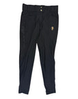 Sync Equestrian Dragon Rhinestone Breeches in Black/Black Crystals