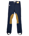 Front of Tailored Sportsman Kids 'Trophy Hunter' Jods in Black & Blue/Tan - Children's 8R