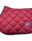 BOSS Equestrian Velvet Saddle Pad in Cabernet