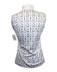 Ronner Sleeveless Sport Polo in White/Black Bits & Stirrups