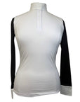 Le Fash 'Paulo Alto' Long Sleeve Show Shirt in White/Black