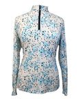 SanSoleil Sun Shirt in Blue/White Dalmatian