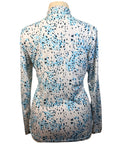 SanSoleil Sun Shirt in Blue/White Dalmatian