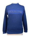 Equiline 'Elspete' Crewneck Sweater in Navy