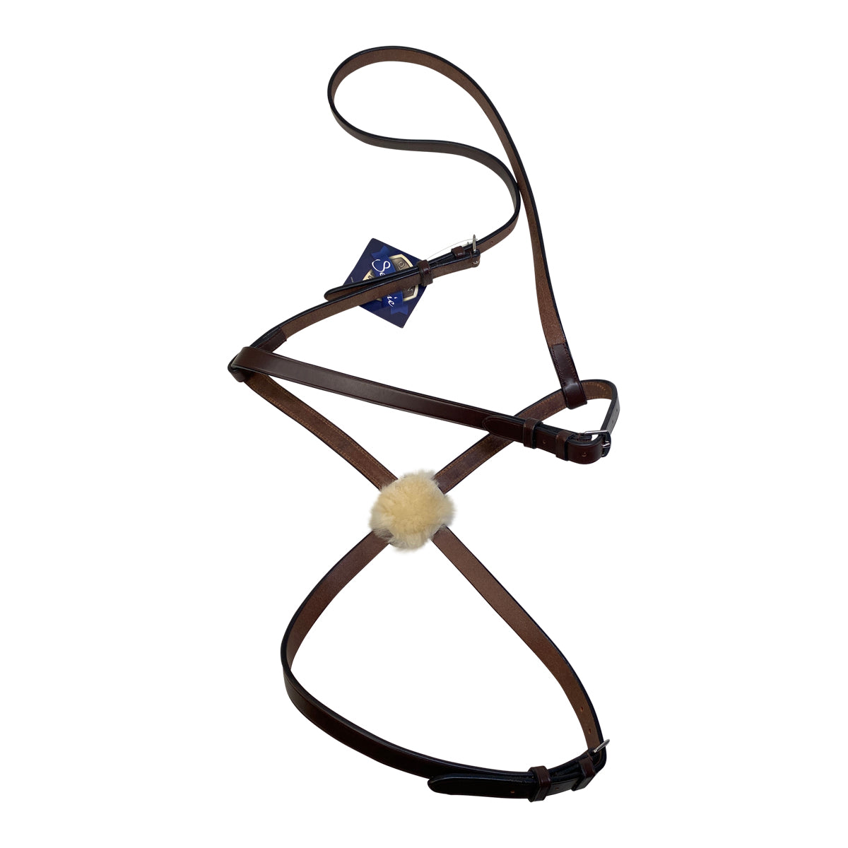 Ovation Raised Figure 8 Noseband w/o Rings in Australian Nut