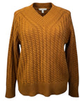 EQL by Kerrits Cable Knit Sweater in Dijon
