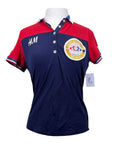 H&M 'Longines' Schooling Polo Shirt in Navy/Red