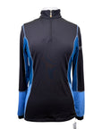 Kastel Signature Long Sleeve Shirt in Black & Blues