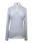 Cavalleria Toscana Logo 1/4 Zip in White/Black Logo