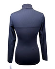 Ethos Equestrian 'Sloane' Mockneck Shirt in Black