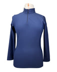 Horse Gloss 'Kylie' Base Layer in Navy/Navy Crystals