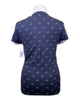 Equiline Training Polo in Navy/White Horses