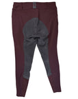 Romfh 'Sarafina' Full Seat Breeches in Burgundy/Grey