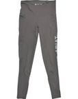 Ariat 'EOS' Knee Patch Tights in Elephant Grey