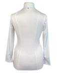 Back of For Horses 'Elisabetta' Show Shirt in White - Women's XL