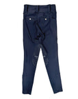 Free Ride Equestrian Kids' 'Lux' Knee Patch Tights in Navy