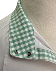 RJ Classics Women's 'Carly' 37.5 Show Shirt in White/Green Checker