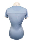Romfh 'Schuyler' Short Sleeve Show Shirt in Light Blue/White
