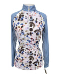 Kastel Signature Long Sleeve Shirt in Paint Swatch/Powder Blue