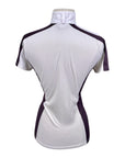 Ariat Pro Series Short Sleeve Shirt in White/Burgundy