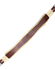 Edgewood Sheepskin Double End Elastic Girth in Brown