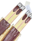 Edgewood Sheepskin Double End Elastic Girth in Brown