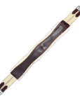 Edgewood Sheepskin Double End Elastic Girth in Brown