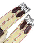 Edgewood Sheepskin Double End Elastic Girth in Brown