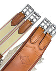 Edgewood Sheepskin Single End Elastic Girth in Chestnut