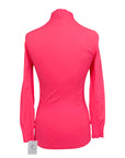 Goode Rider 1/2 Zip Seamless Shirt in Neon Pink