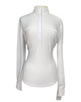 Romfh 'Lindsay' Chill Factor Show Shirt in White/Tan Paisley - Women's Medium